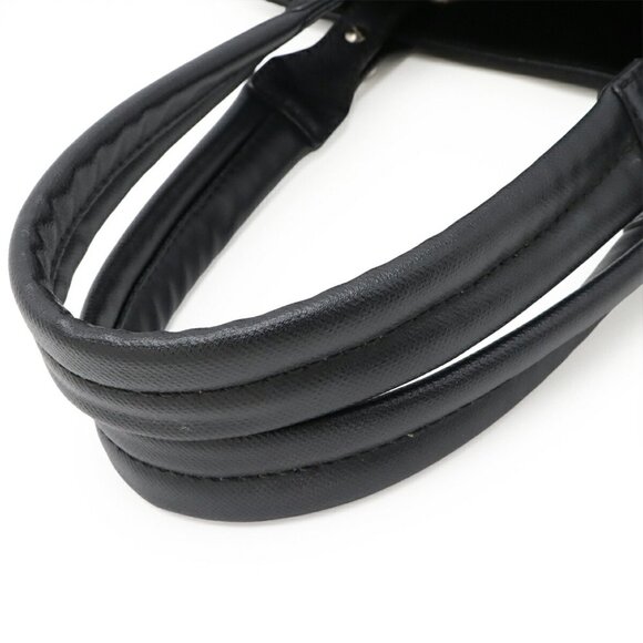 CHANEL Black Coated Canvas Shoulder Bag - Picture 6 of 10